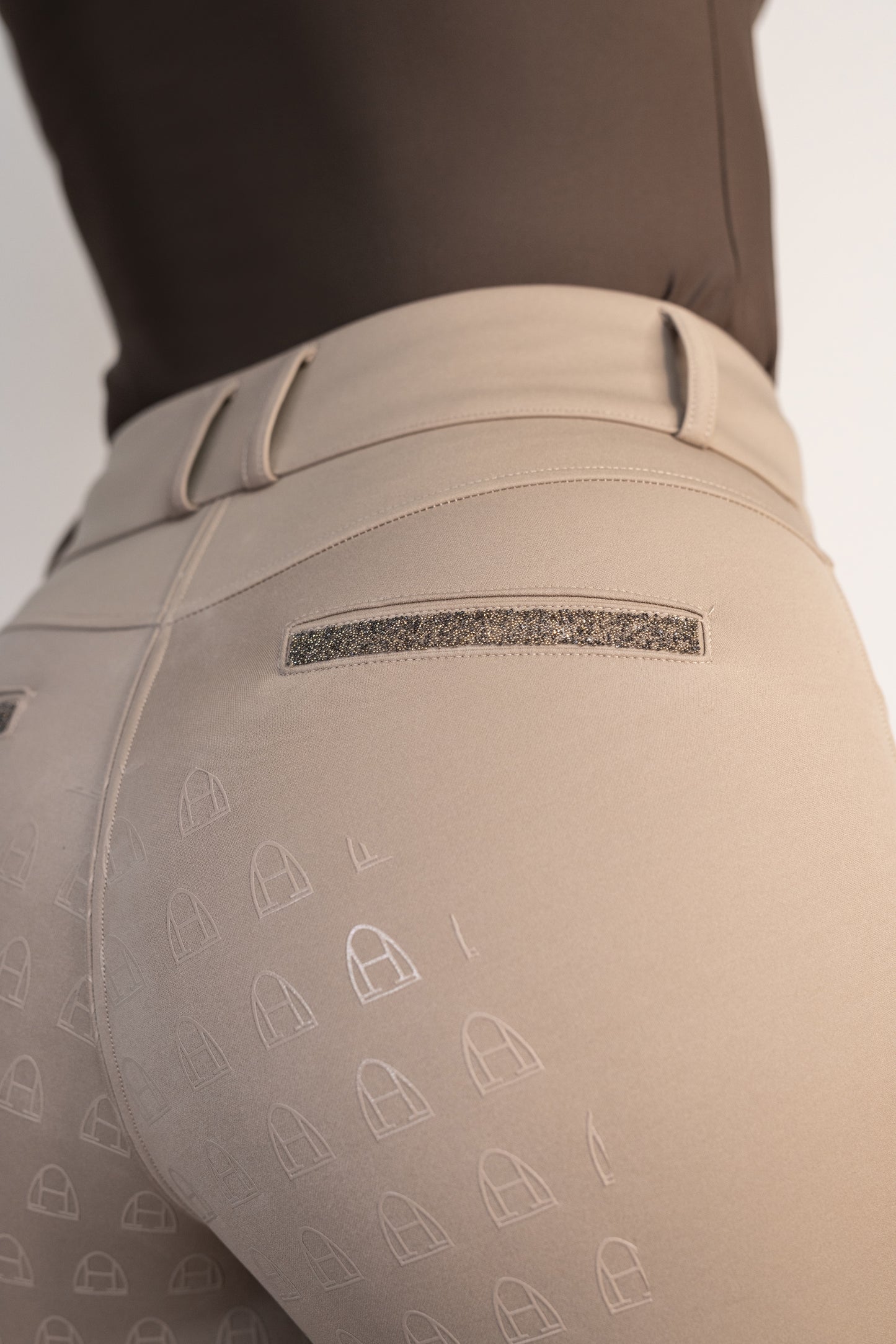 Compression Reithose Glitter (Sand)