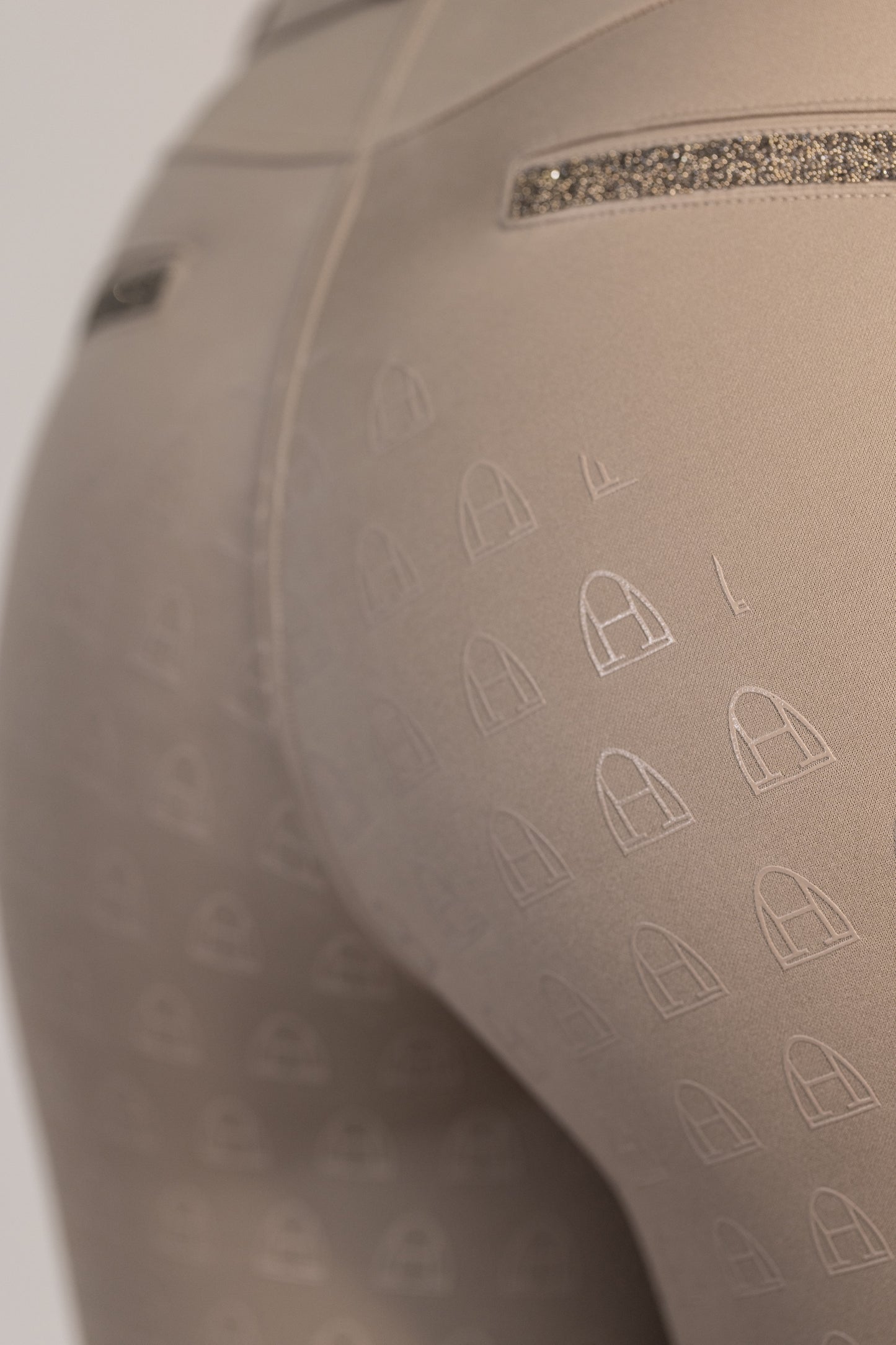 Compression Reithose Glitter (Sand)
