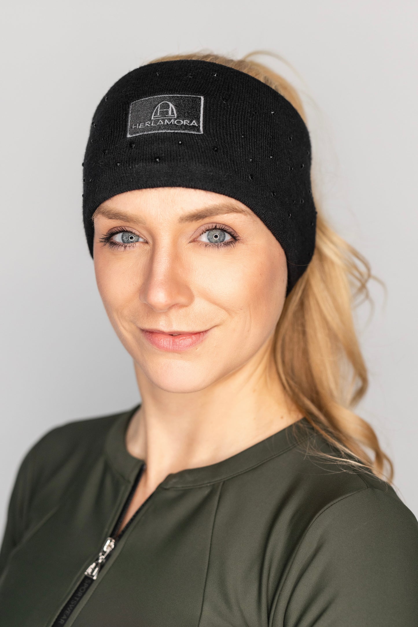 Stirnband mit Glitzersteinen (Black)