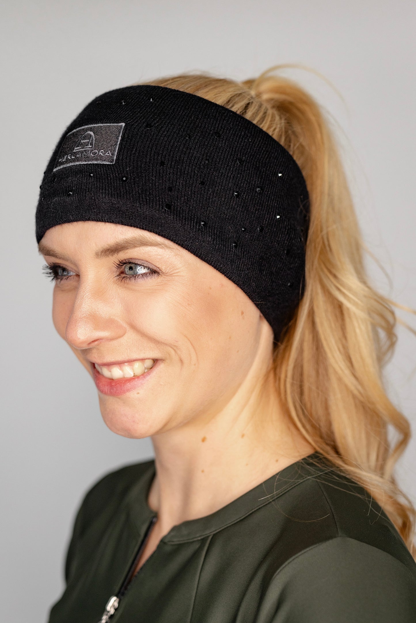 Stirnband mit Glitzersteinen (Black)