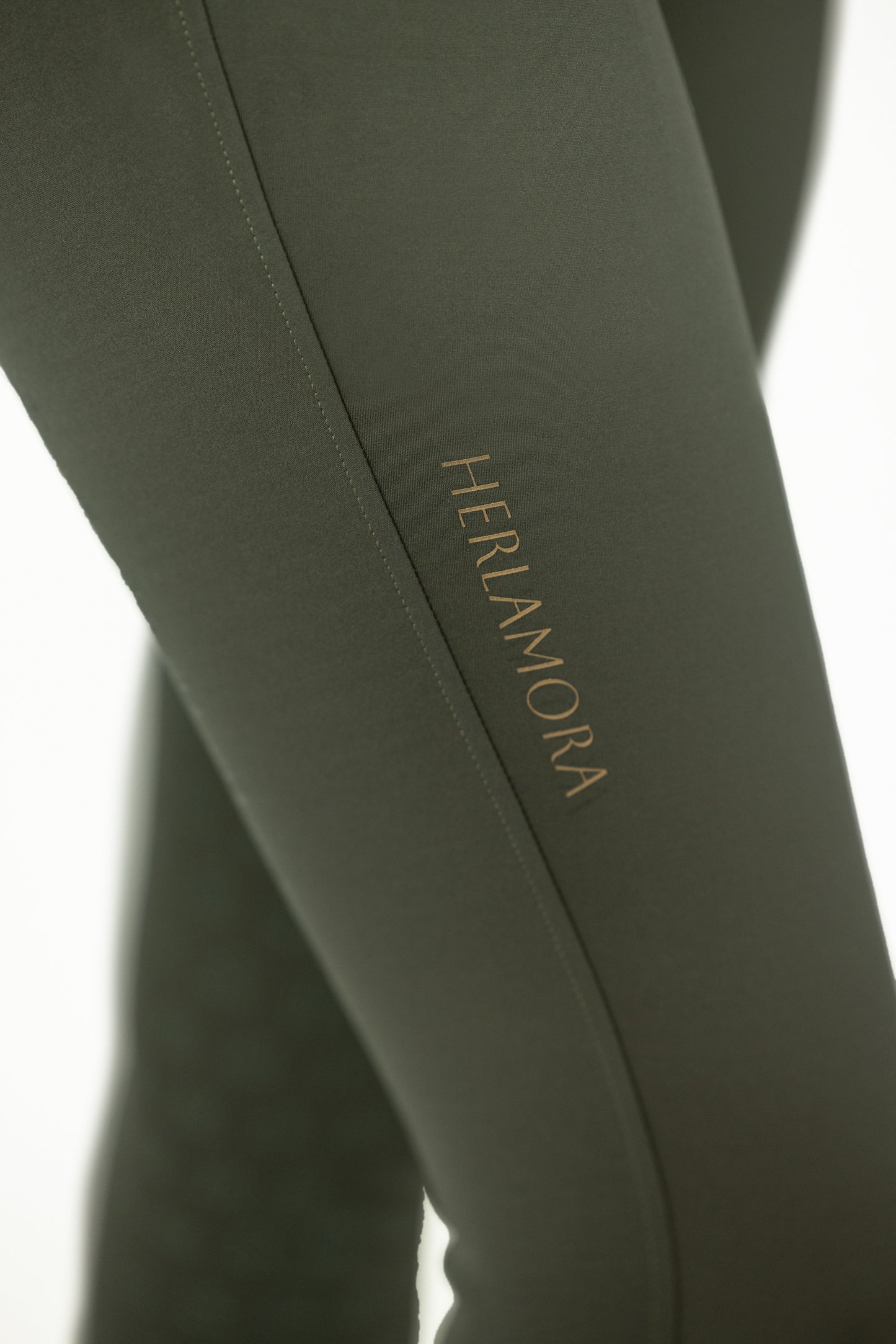 Compression Reithose Glitter (Oliv)
