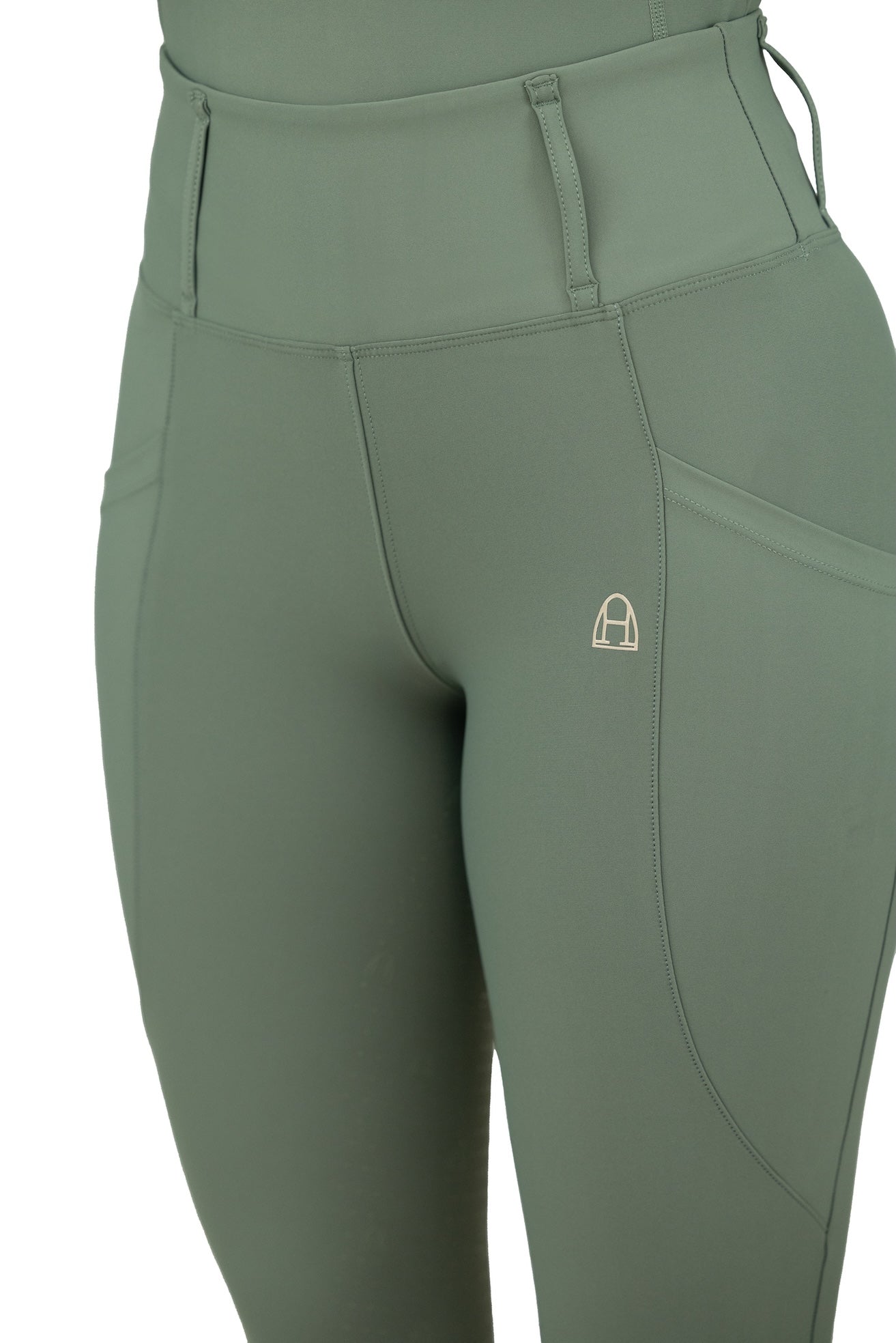 Comfort Reitleggings (Aqua Gray)
