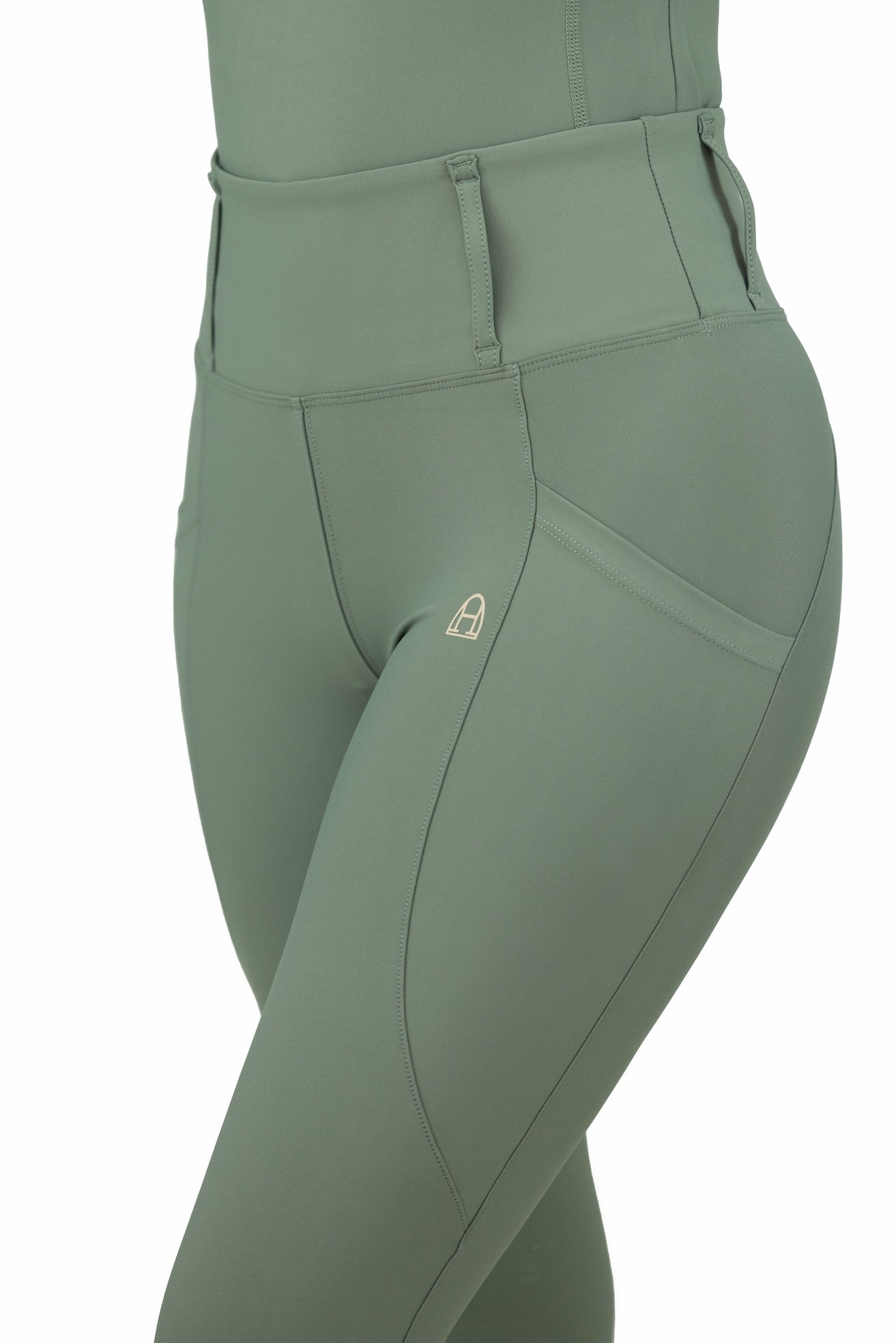 Comfort Reitleggings (Aqua Gray)