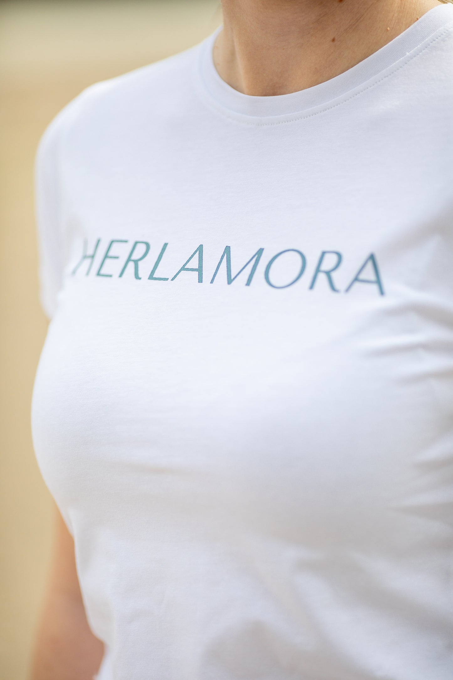 T-Shirt White (Cloud Blue)