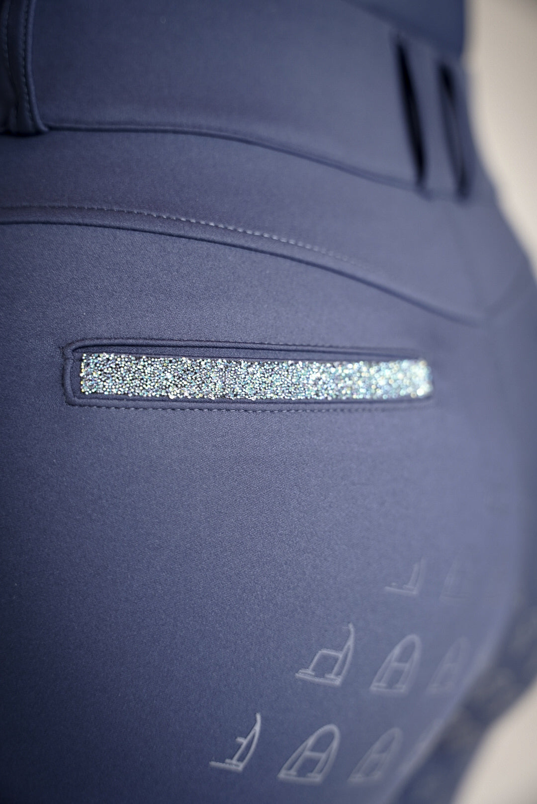 Compression Reithose Glitter (Dark Blue)