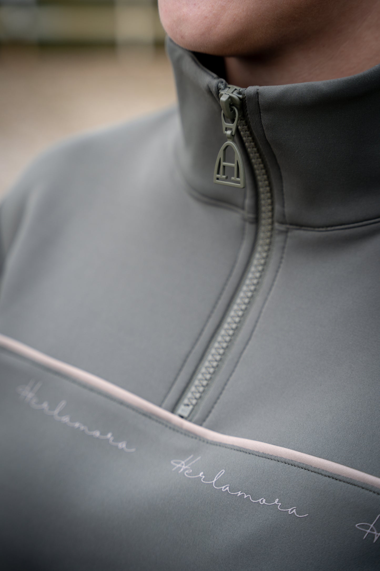 Pullover (Oliv/Sand)