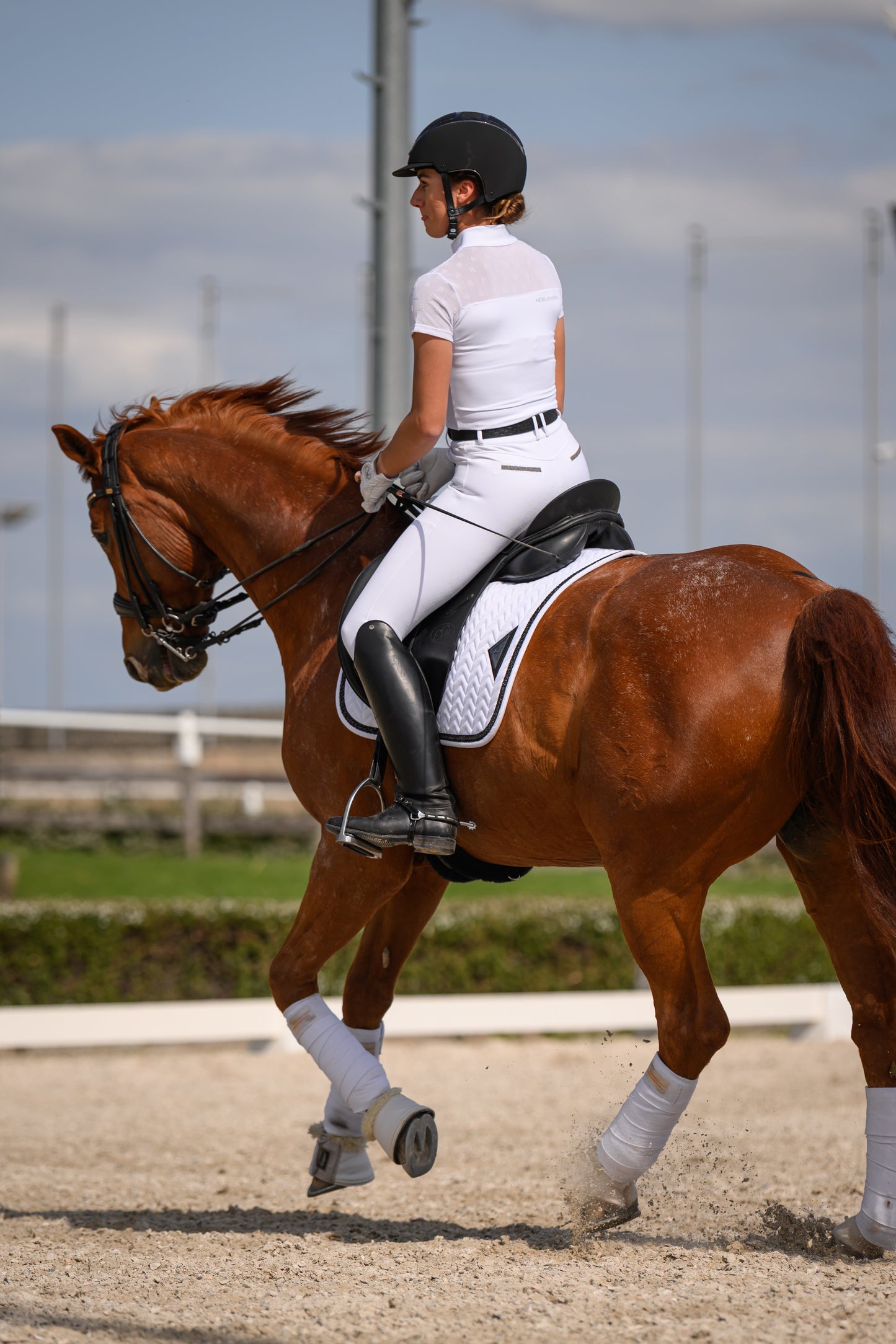 Velvet Schabracke (White)
