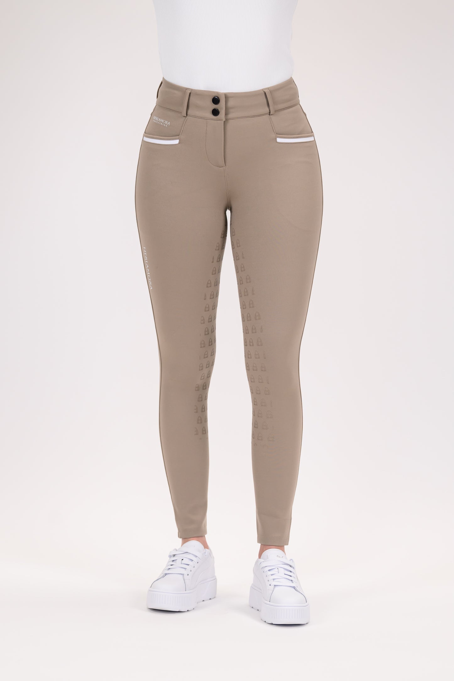 Compression Reithose High Waist (Sand)
