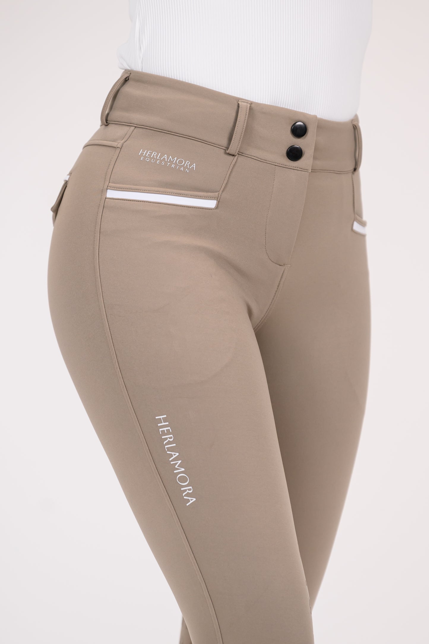 Compression Reithose High Waist (Sand)