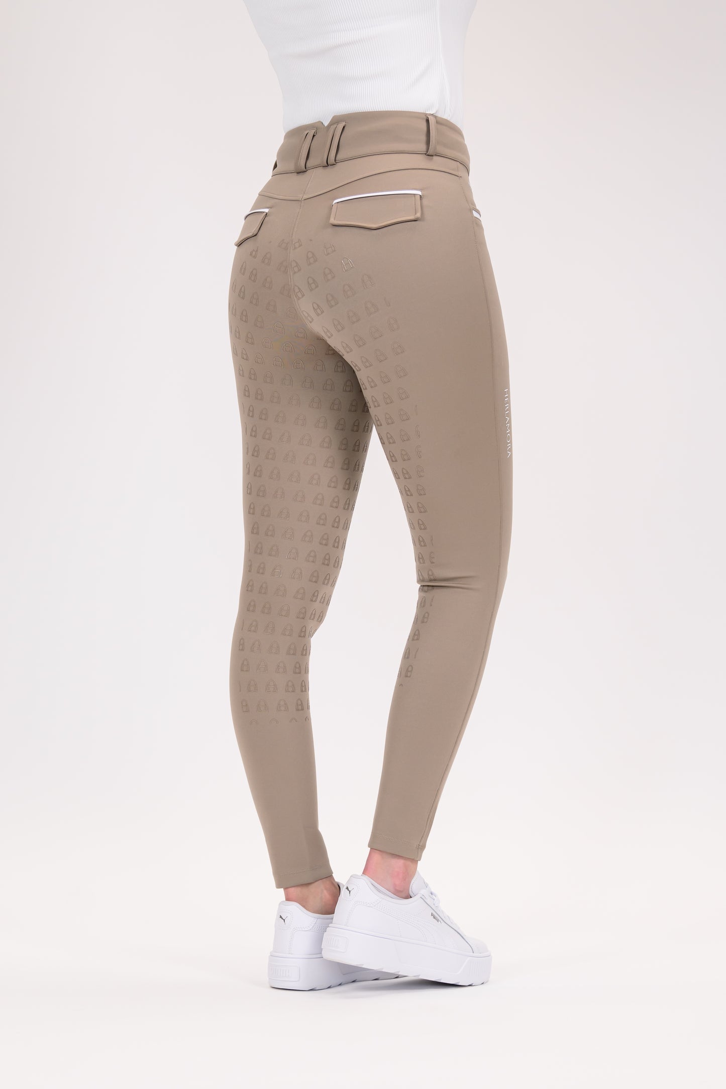 Compression Reithose High Waist (Sand)