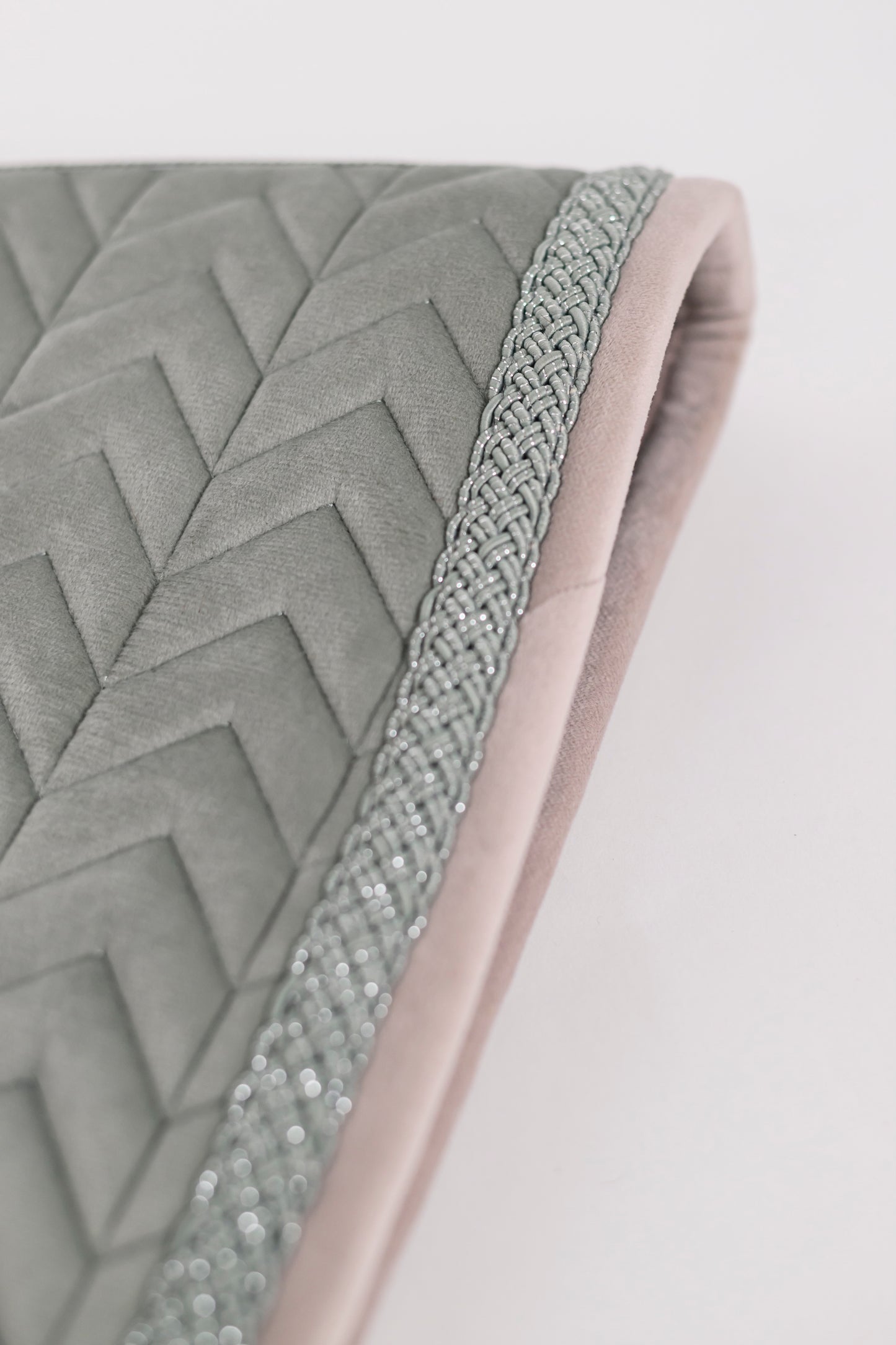Velvet Schabracke (Aqua Gray)