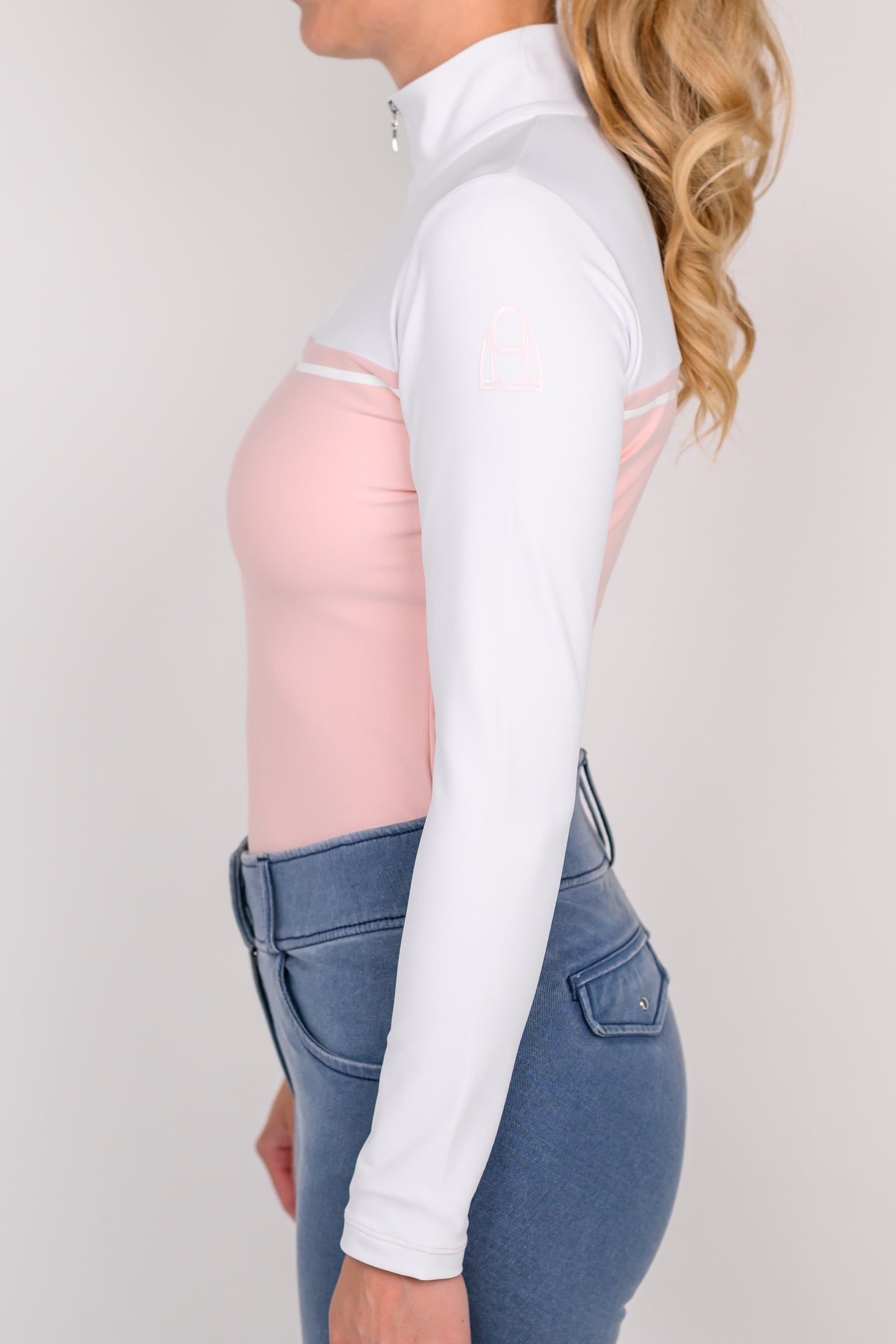 Bicolor Longsleeve (White | Dusty Pink)