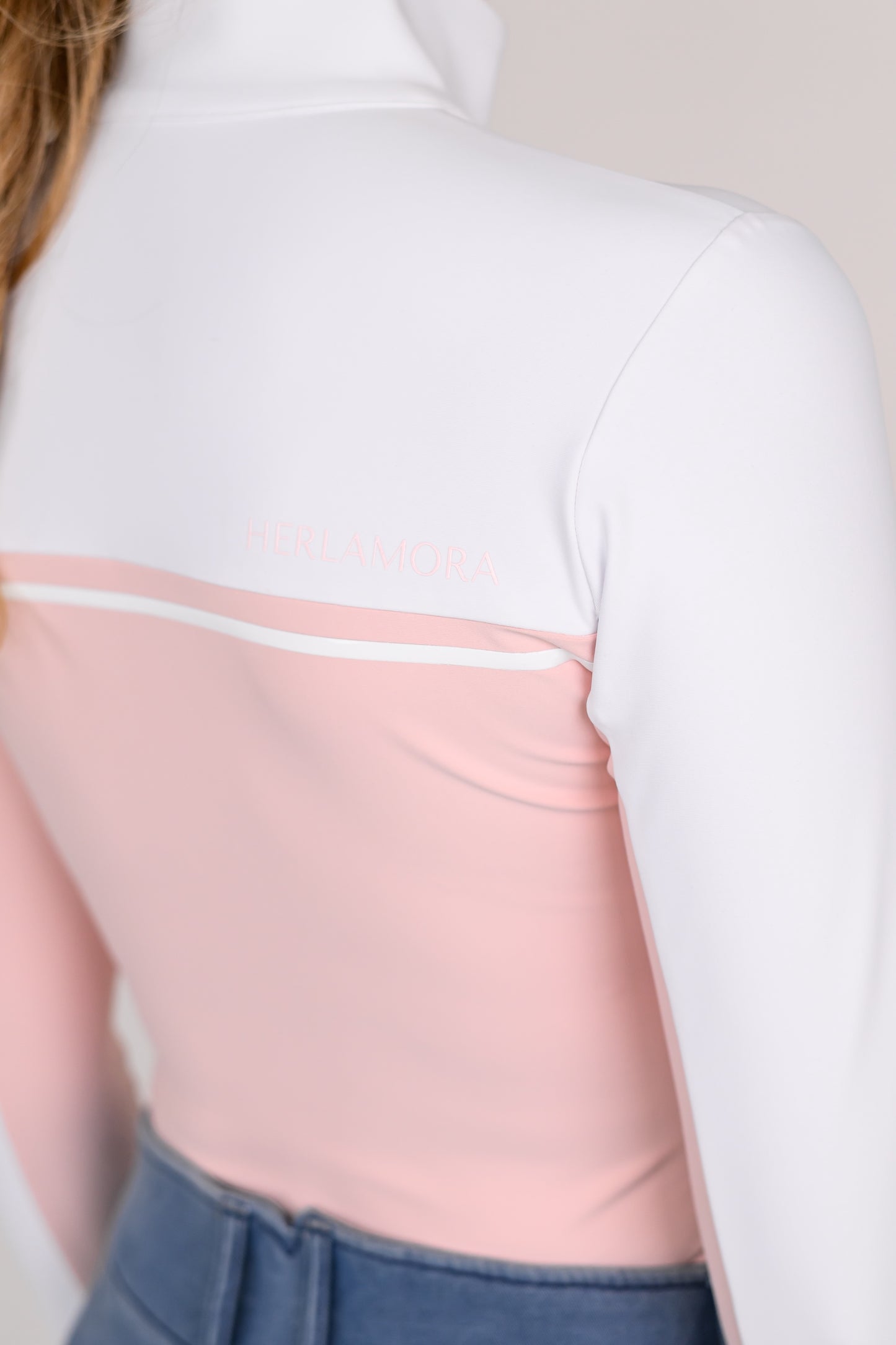 Bicolor Longsleeve (White | Dusty Pink)