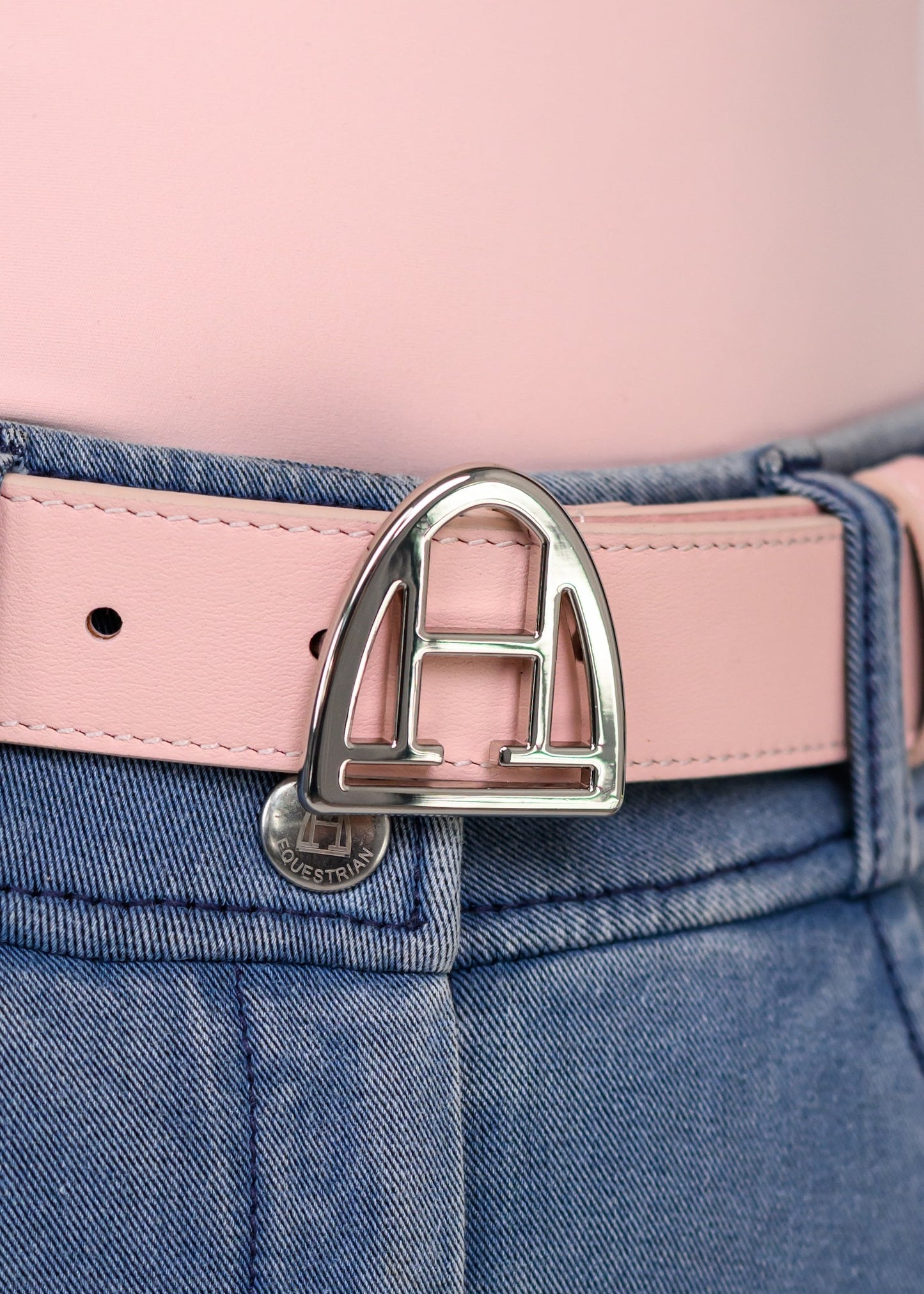 Ledergürtel (Dusty Pink | Silver)