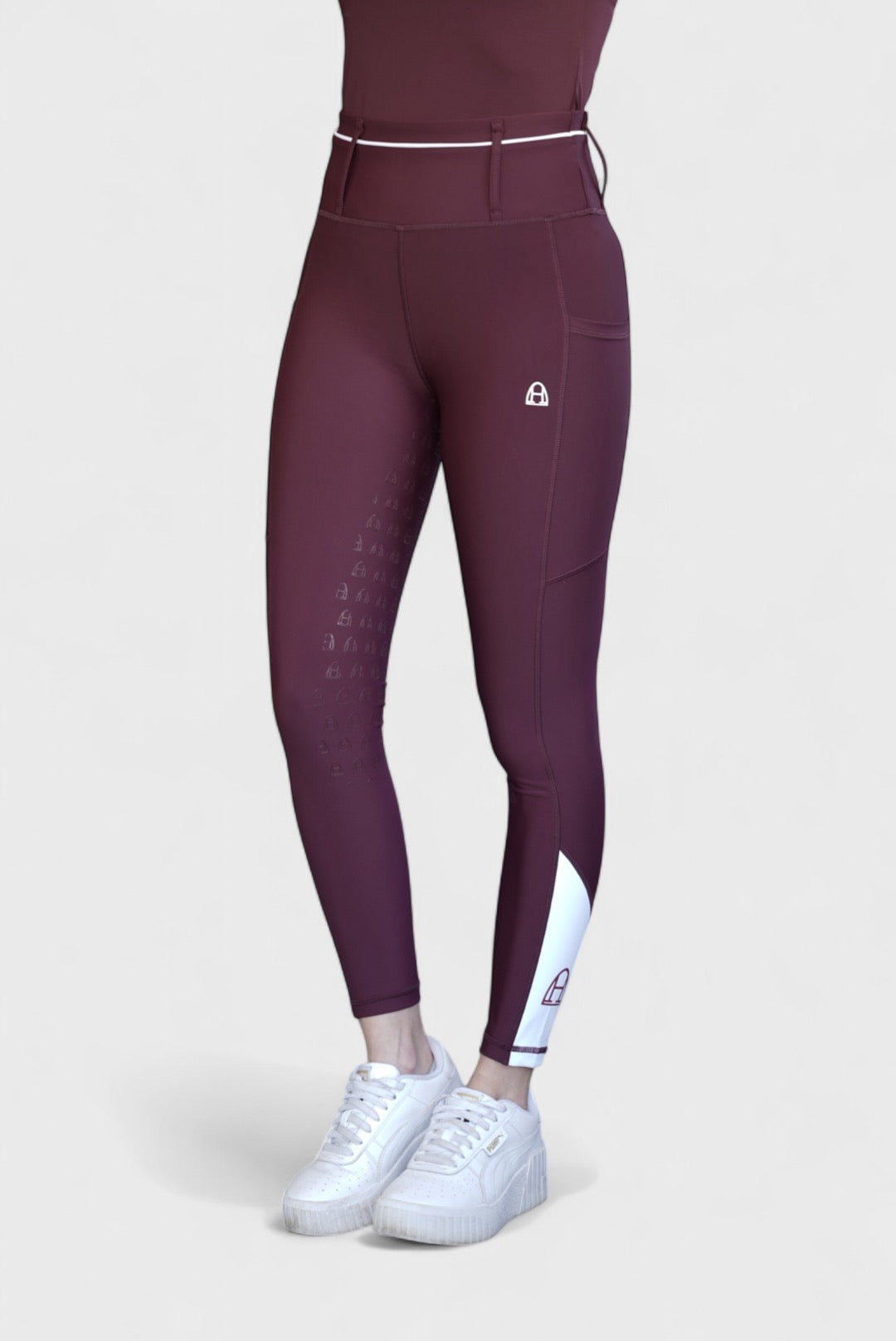 Performance Reitleggings (Burgundy)