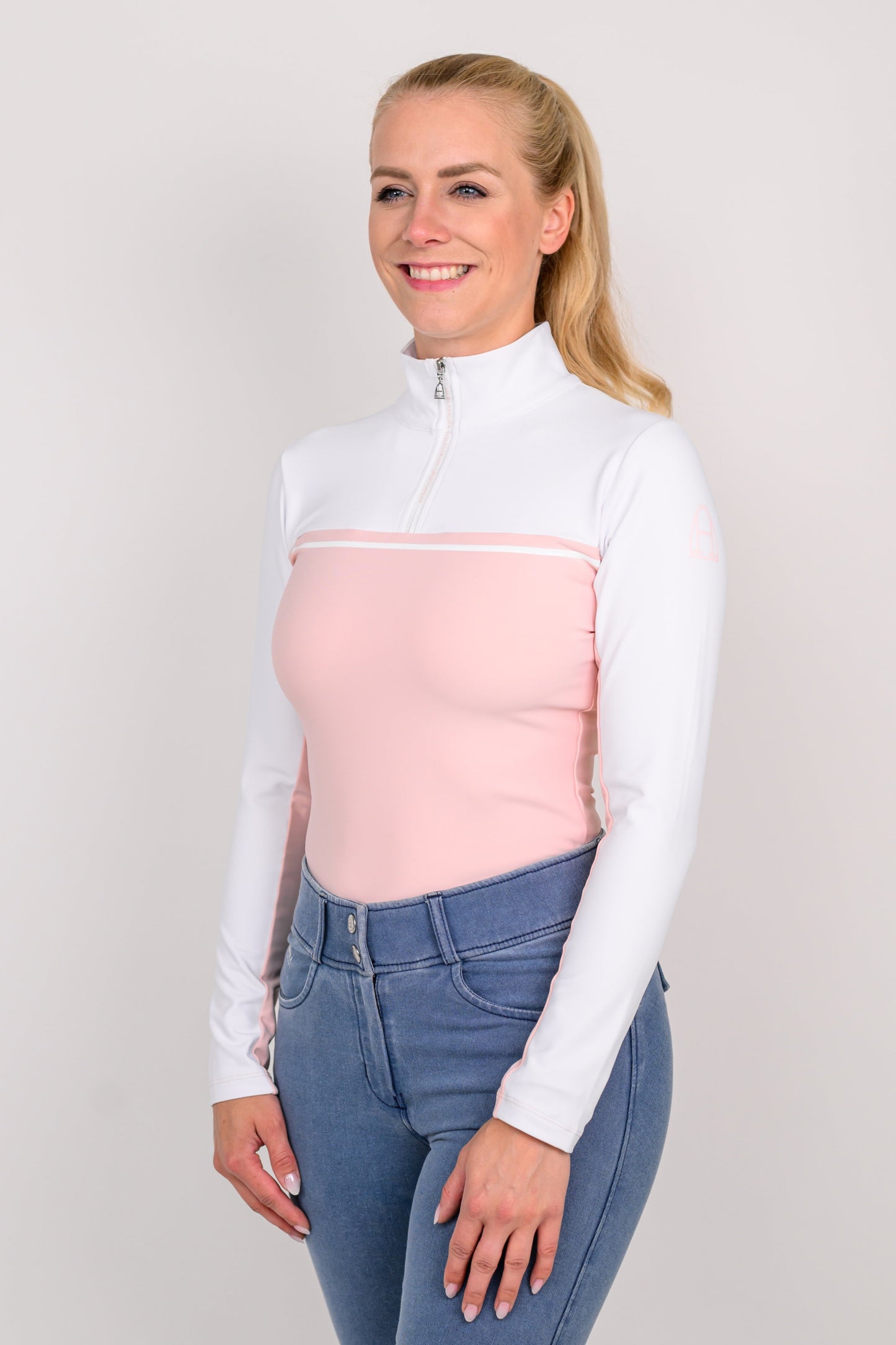Bicolor Longsleeve (White | Dusty Pink)