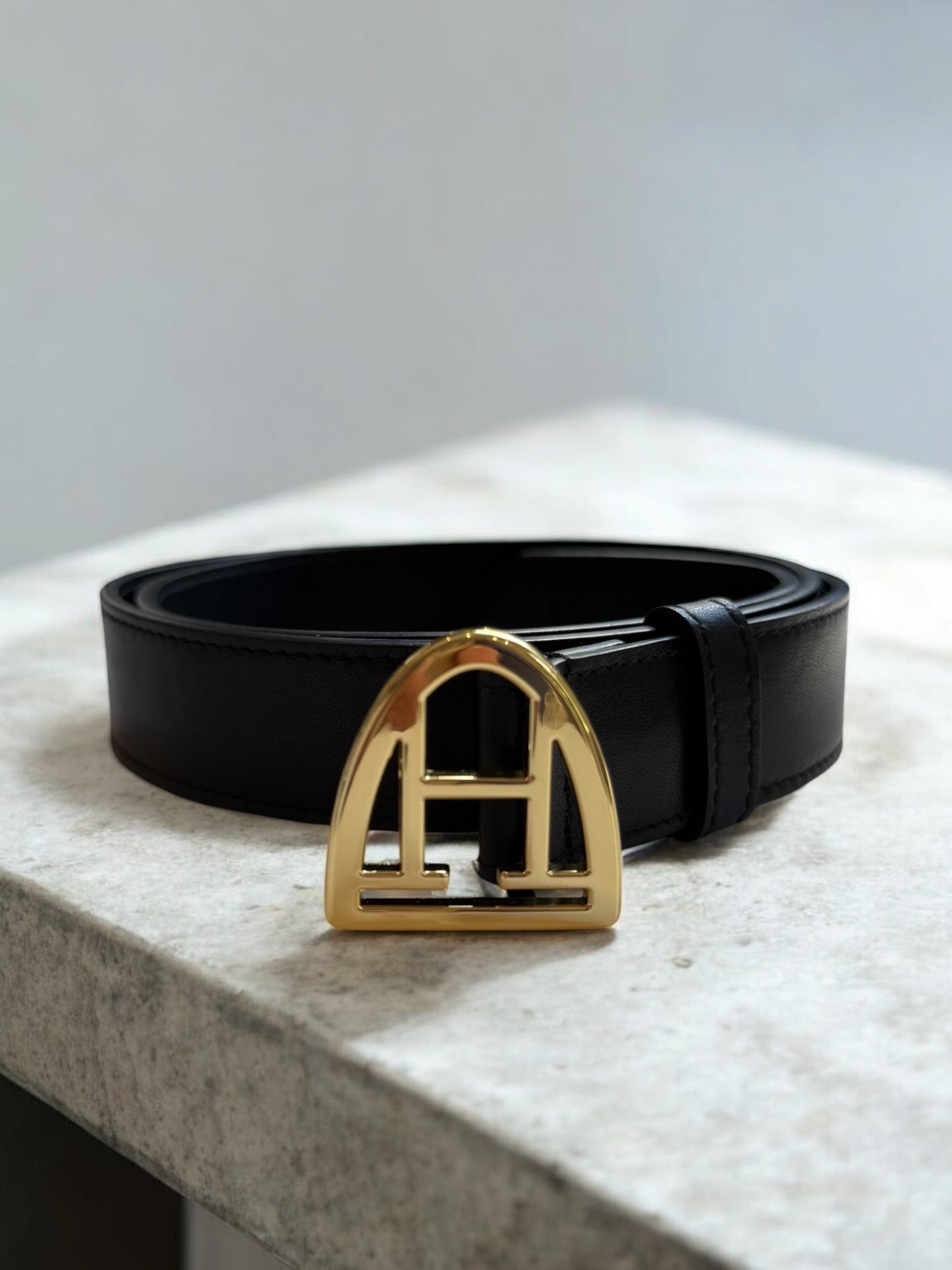 Ledergürtel (Black | Gold)