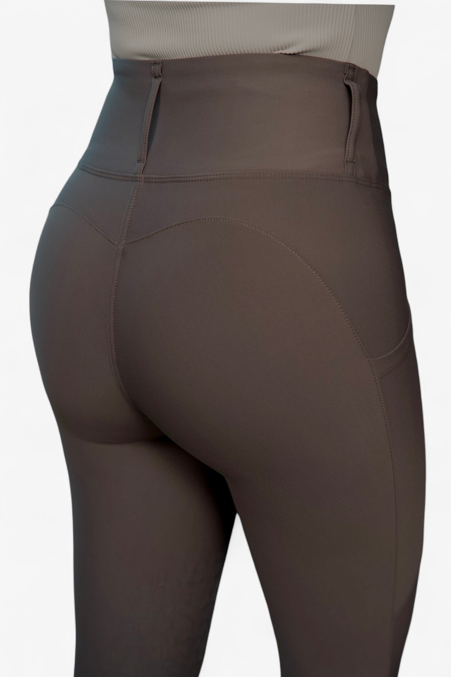 Comfort Reitleggings Kniebesatz (Chocolate)