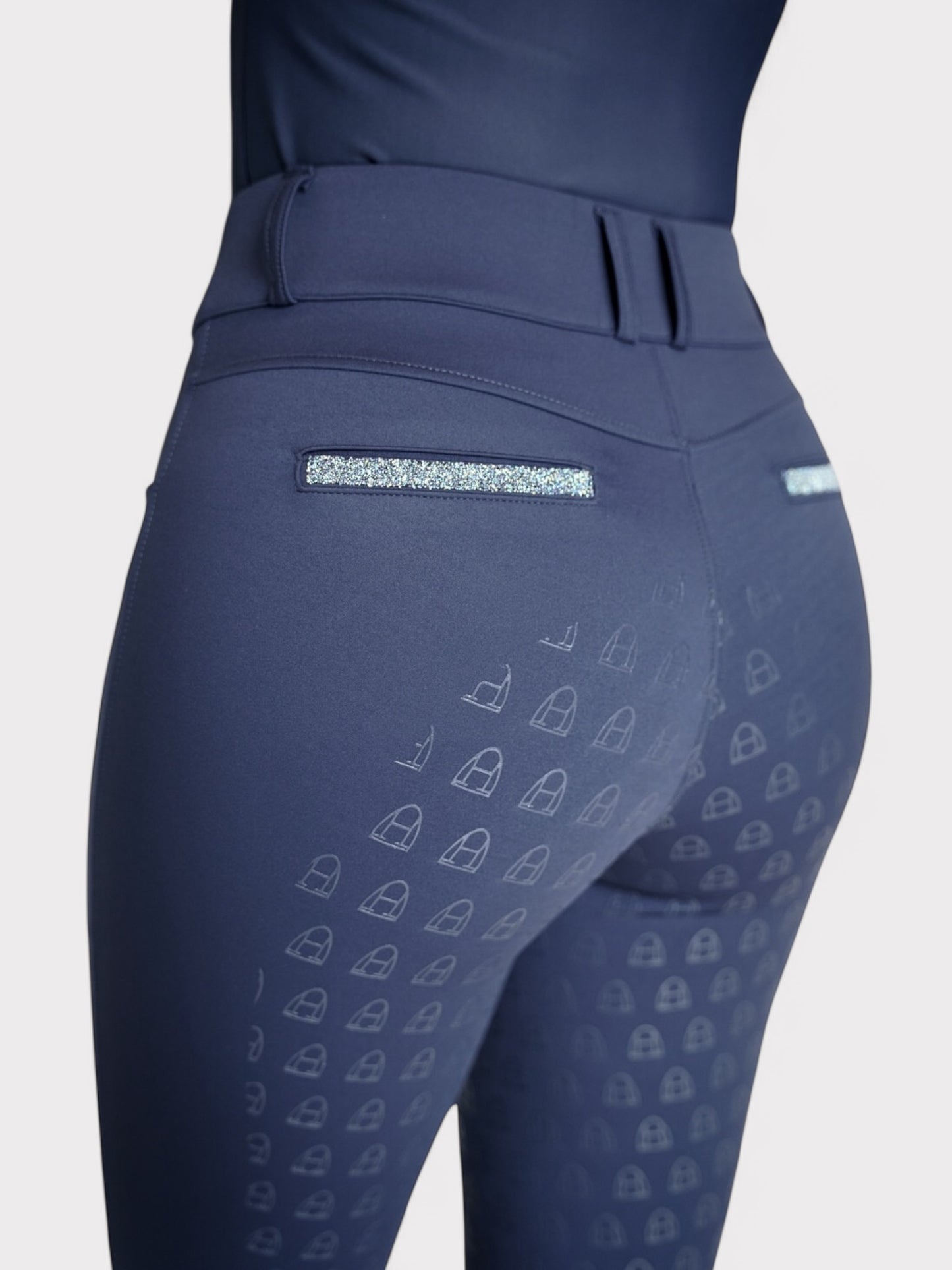 Compression Reithose Glitter (Dark Blue)
