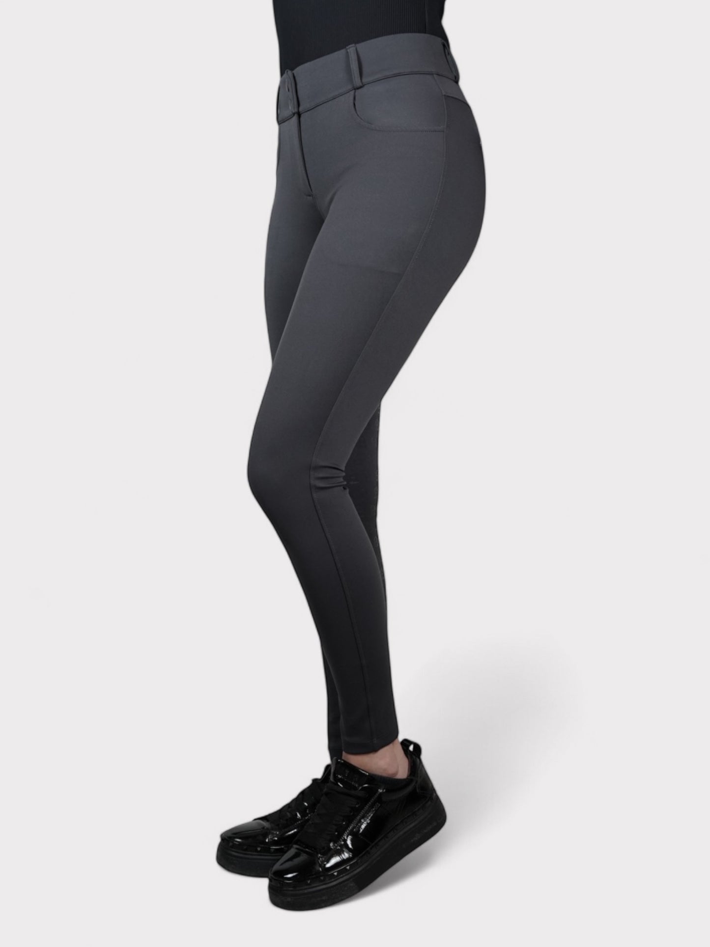 Compression Reithose Glitter (Anthrazit)