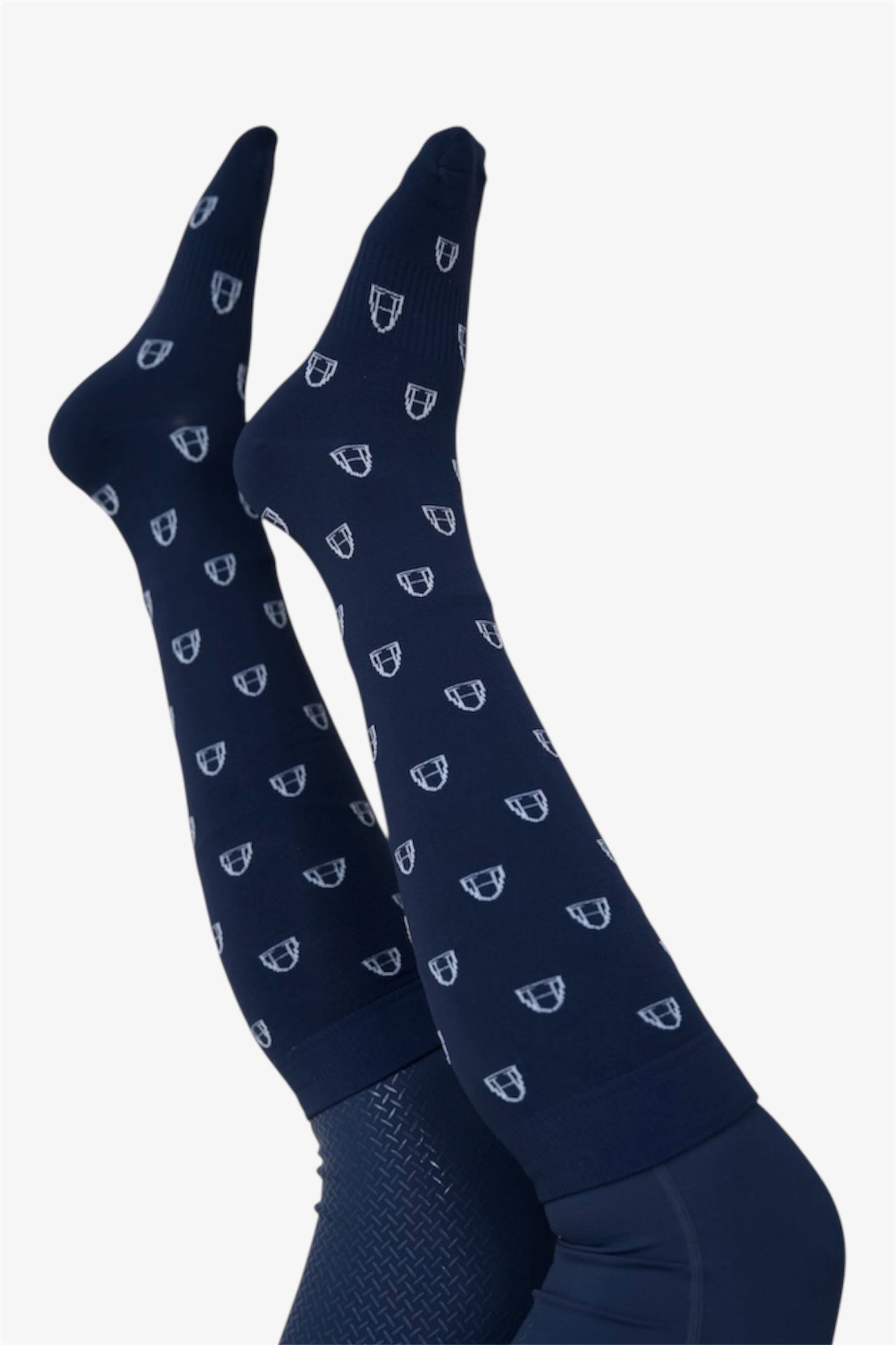 Reitsocken Icons (Navy I White)