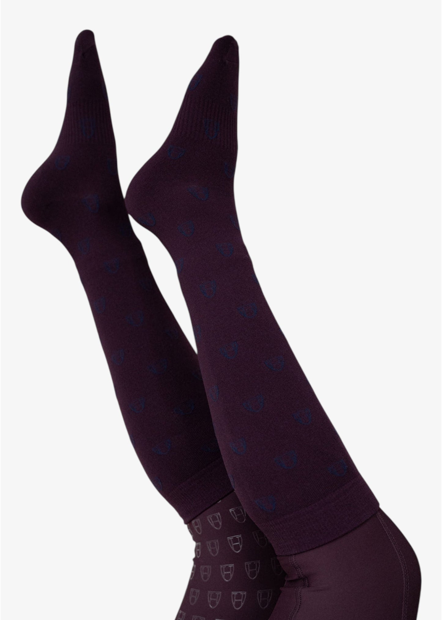 Reitsocken Icons (Burgundy)