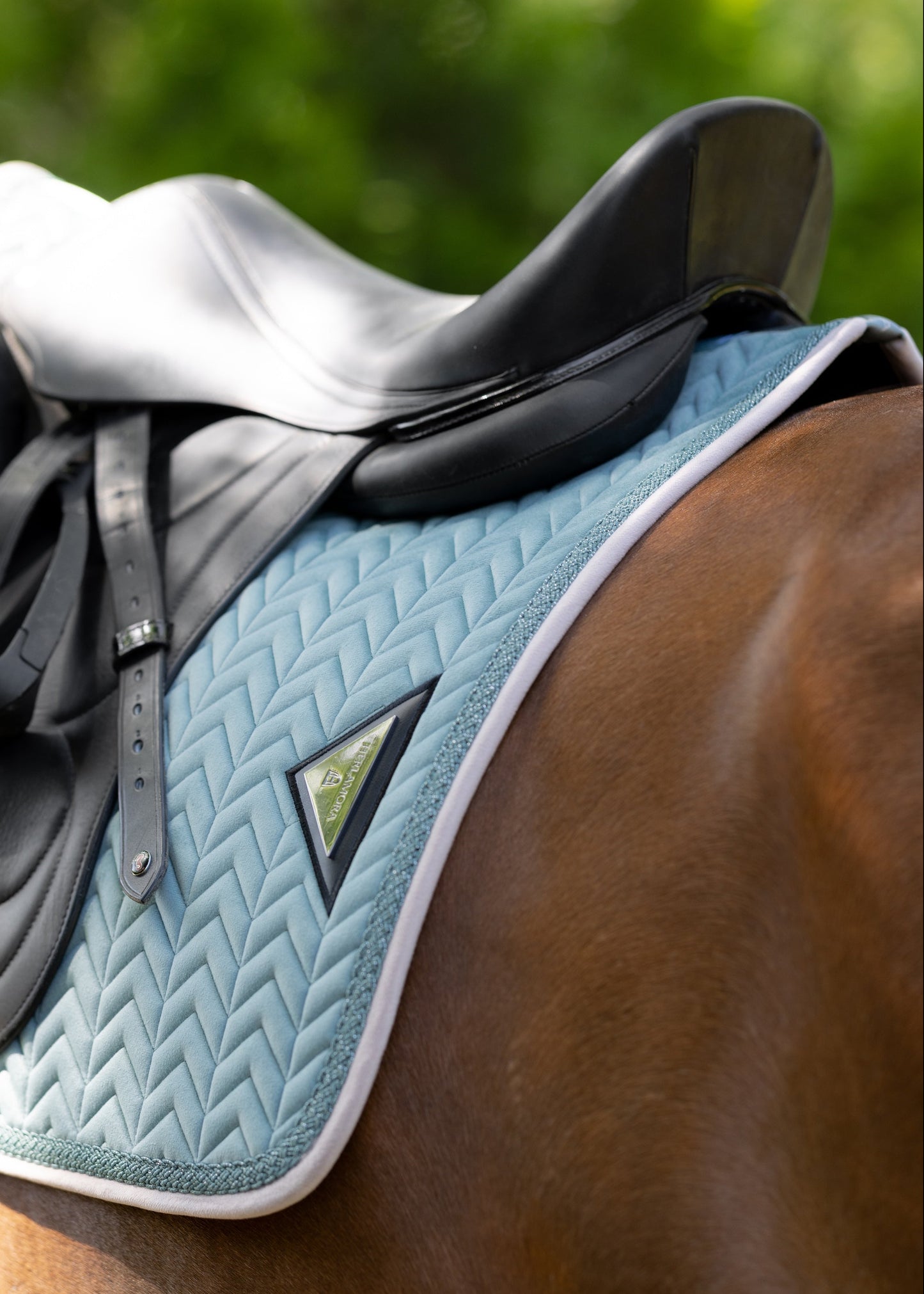 Velvet Schabracke (Dark Aqua Gray)