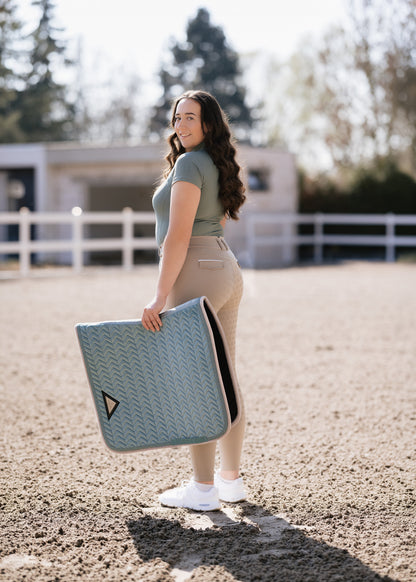 Velvet Schabracke (Dark Aqua Gray)