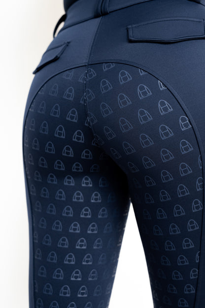 Compression Reithose Pocket (Navy)