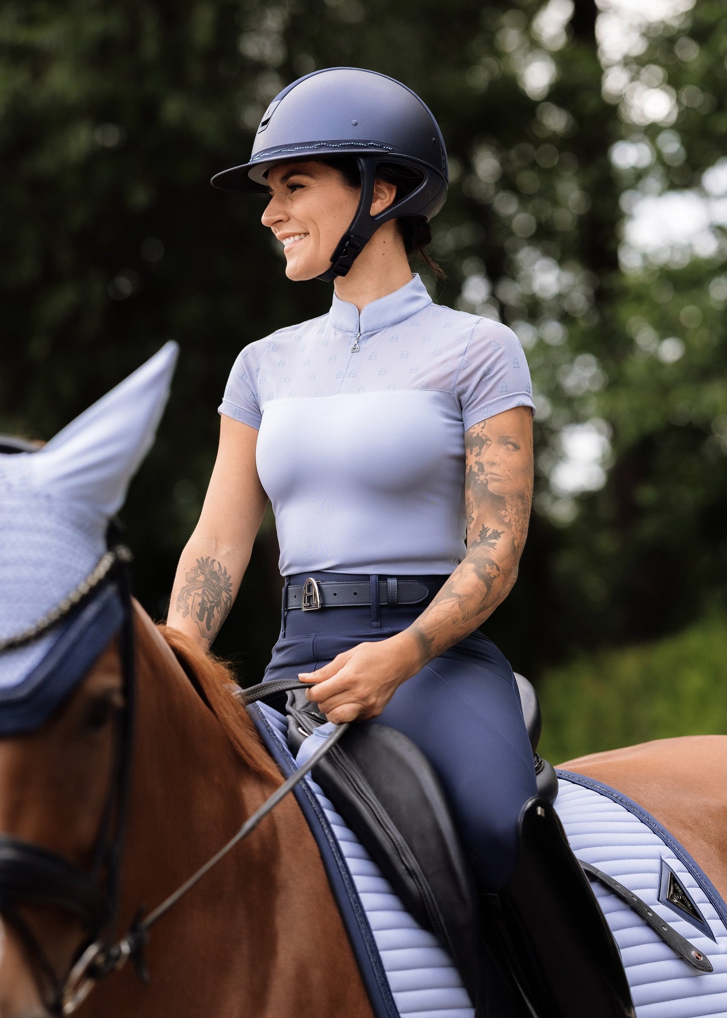Mesh Funktionsshirt Shortsleeve (Ash Blue)