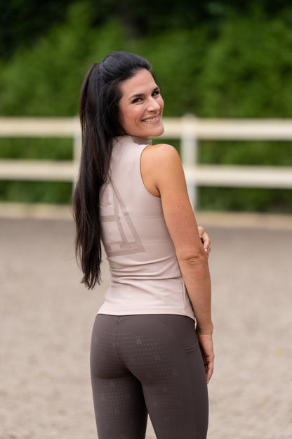 Print Sleeveless Glitter (beige)