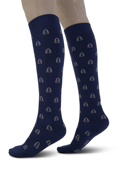 Reitsocken Icons (Navy)