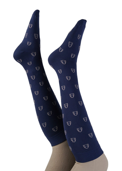 Reitsocken Icons (Navy)