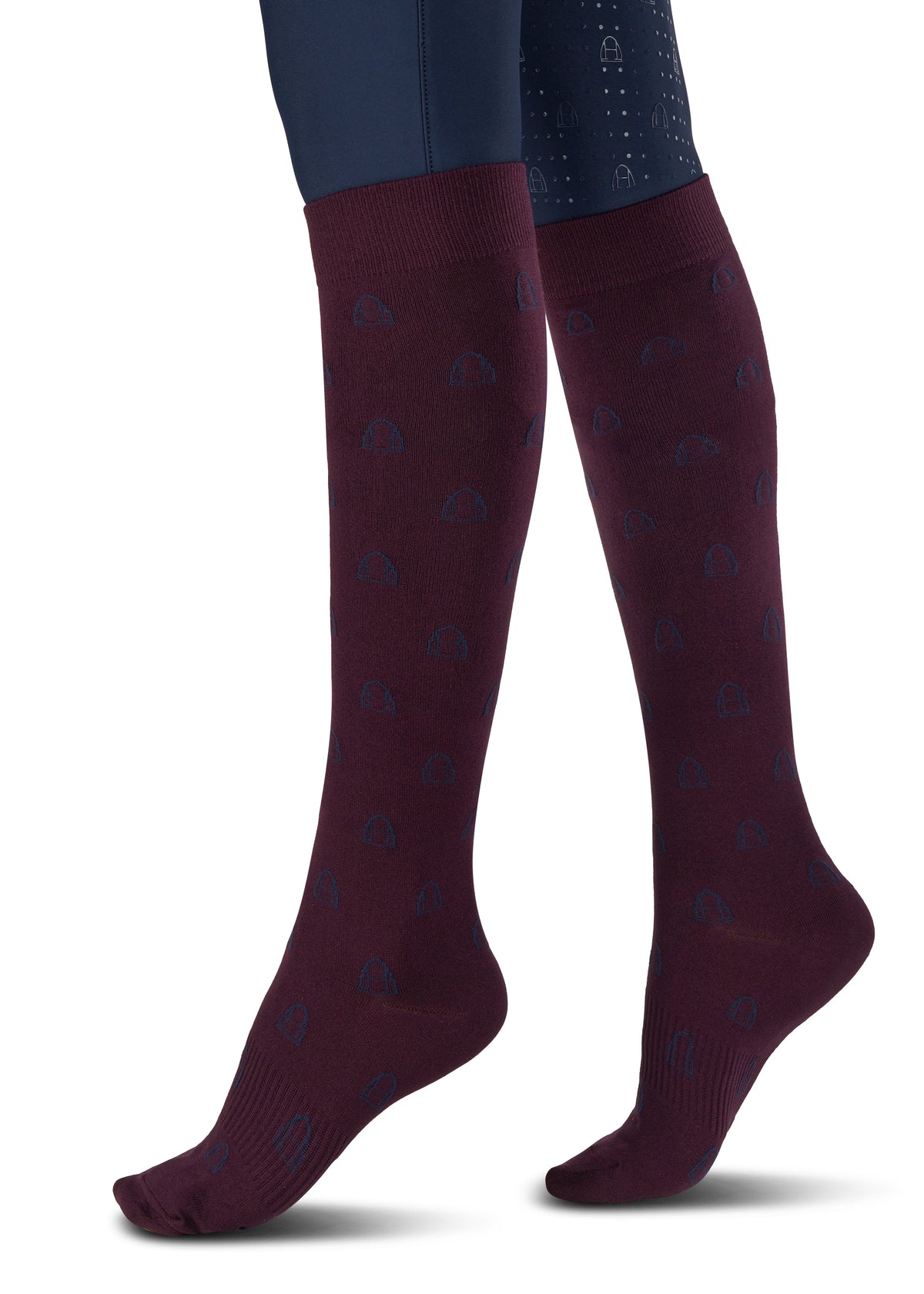 Reitsocken Icons - Burgundy