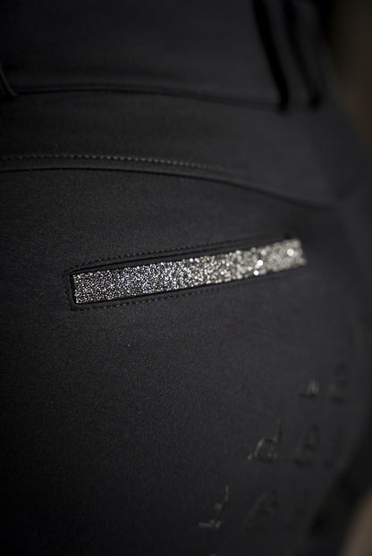 Compression Reithose Glitter (Black)