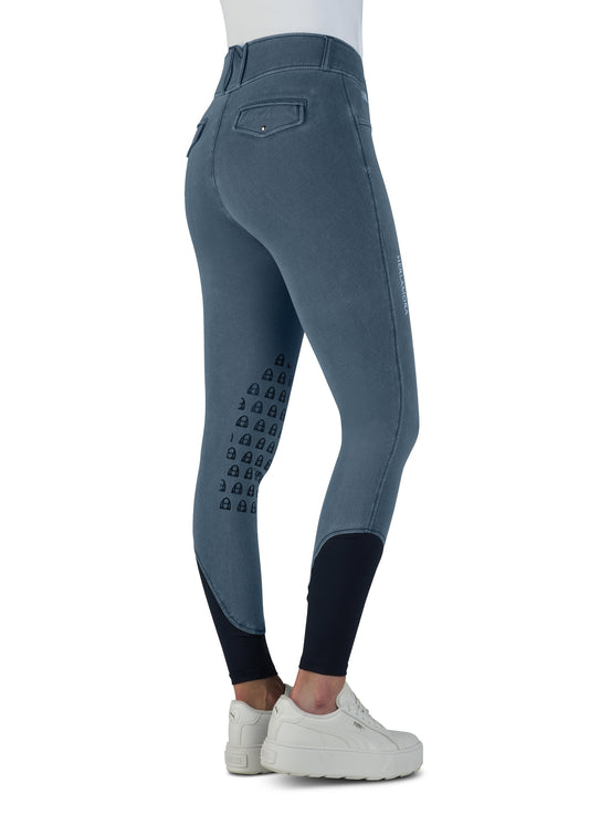 Jeans Reithose High Waist (Kniebesatz)