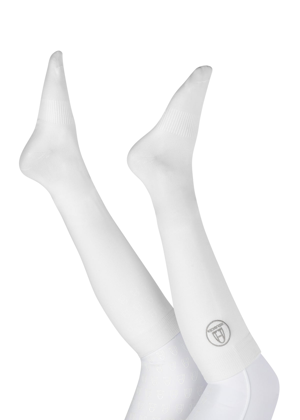 Reitsocken Patch - White