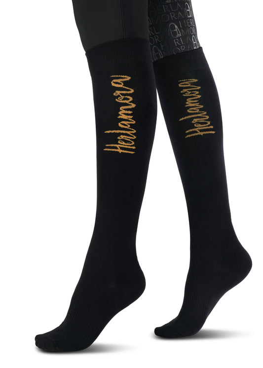 Reitsocken Signature - Black I Cognac
