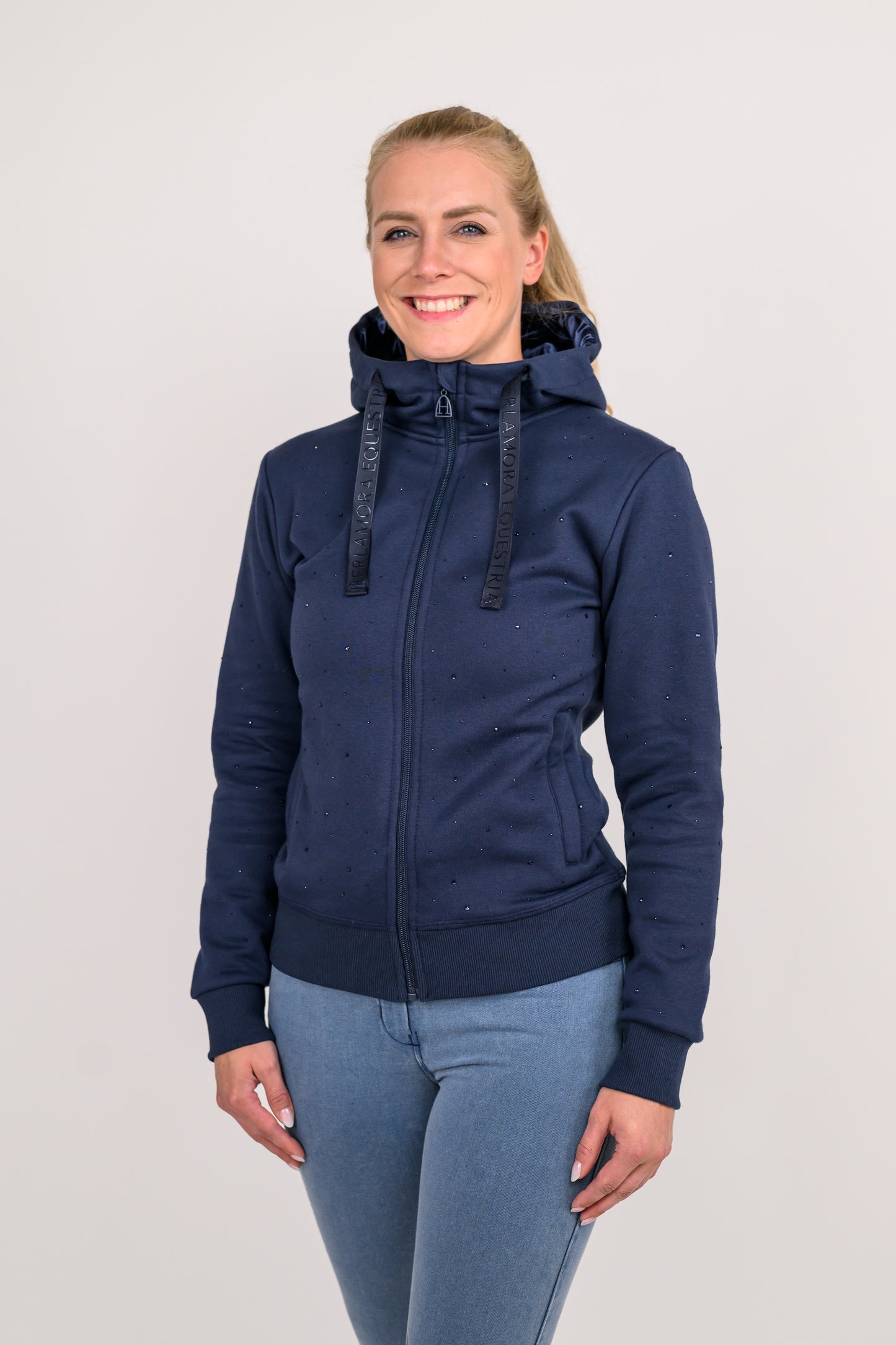 Aveline Rhinestone Jacke (Blue)