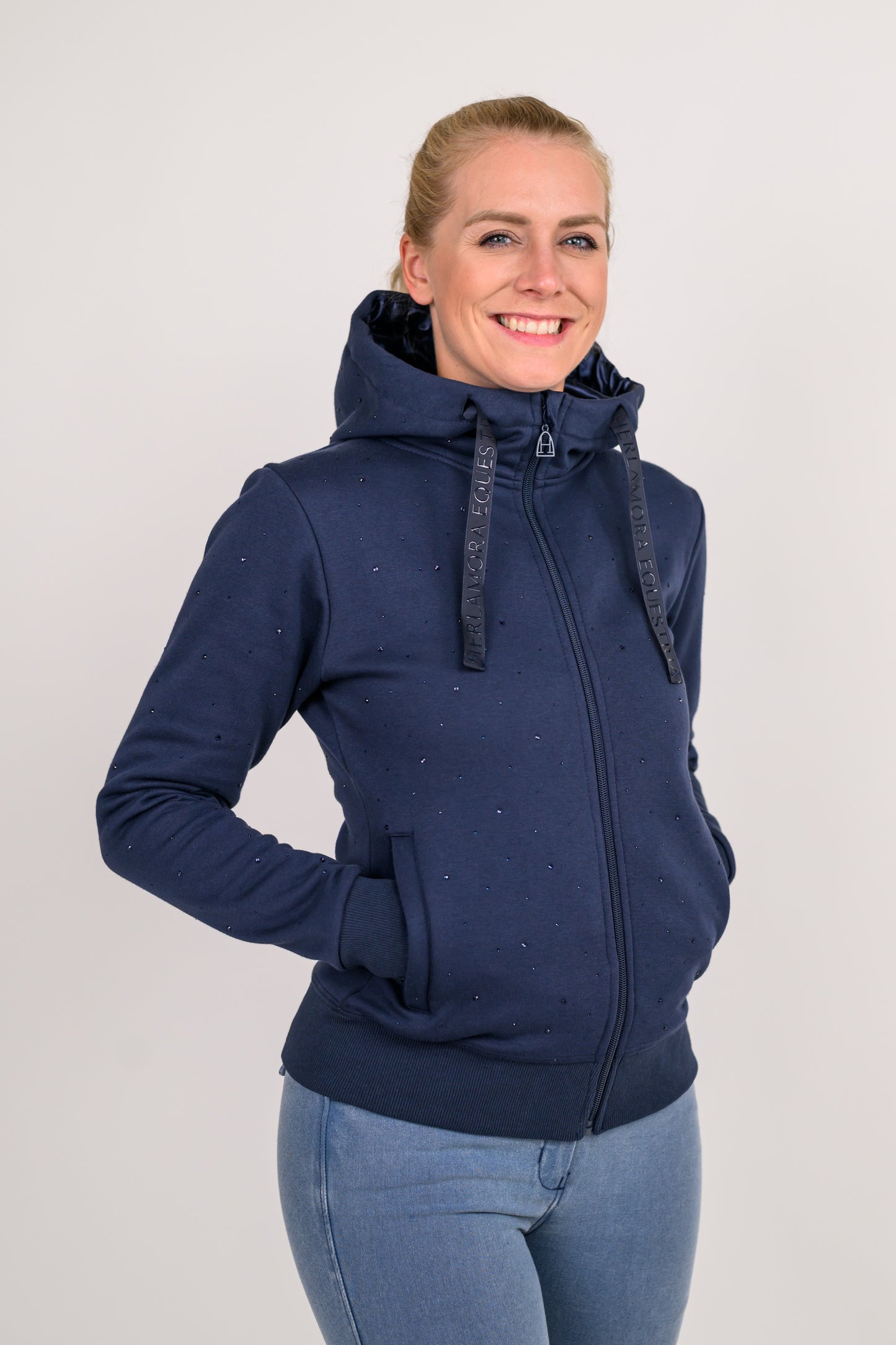 Aveline Rhinestone Jacke (Blue)