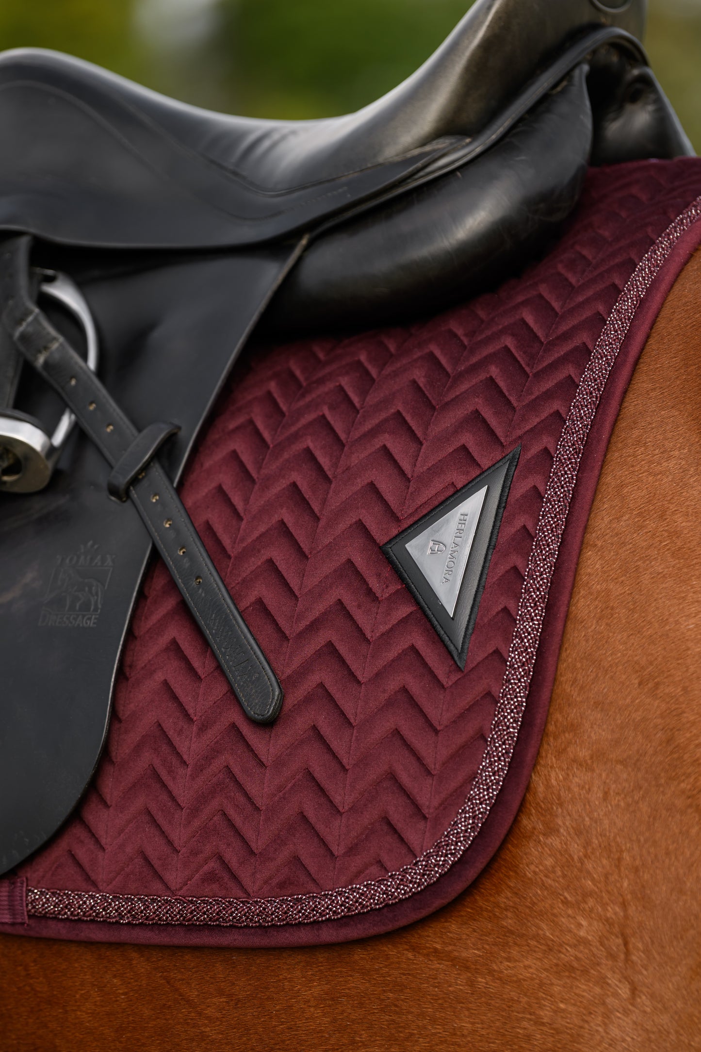 Velvet Schabracke (Burgundy)