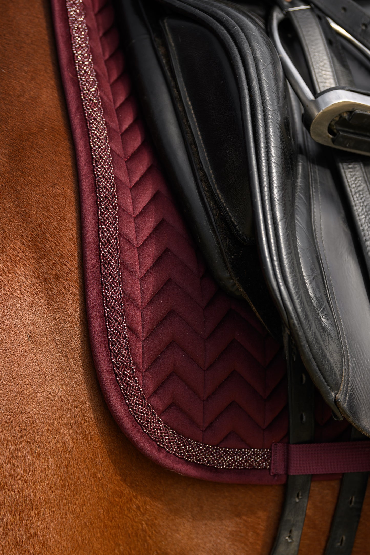 Velvet Schabracke (Burgundy)