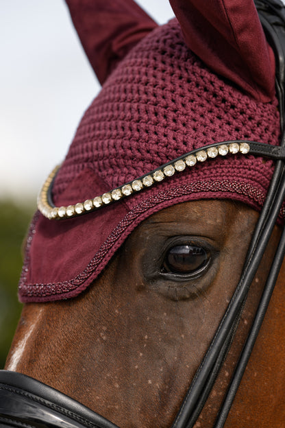 Fliegenmütze Velvet (Burgundy)
