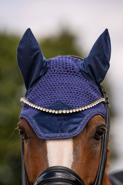 Fliegenmütze Velvet (Navy)