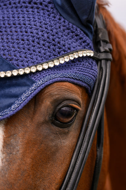 Fliegenmütze Velvet (Navy)