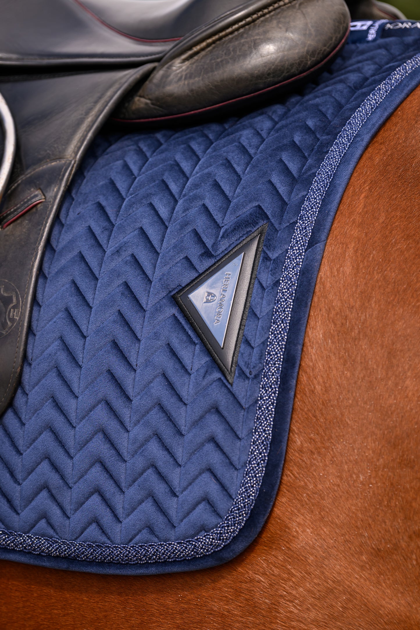 Velvet Schabracke (Navy)