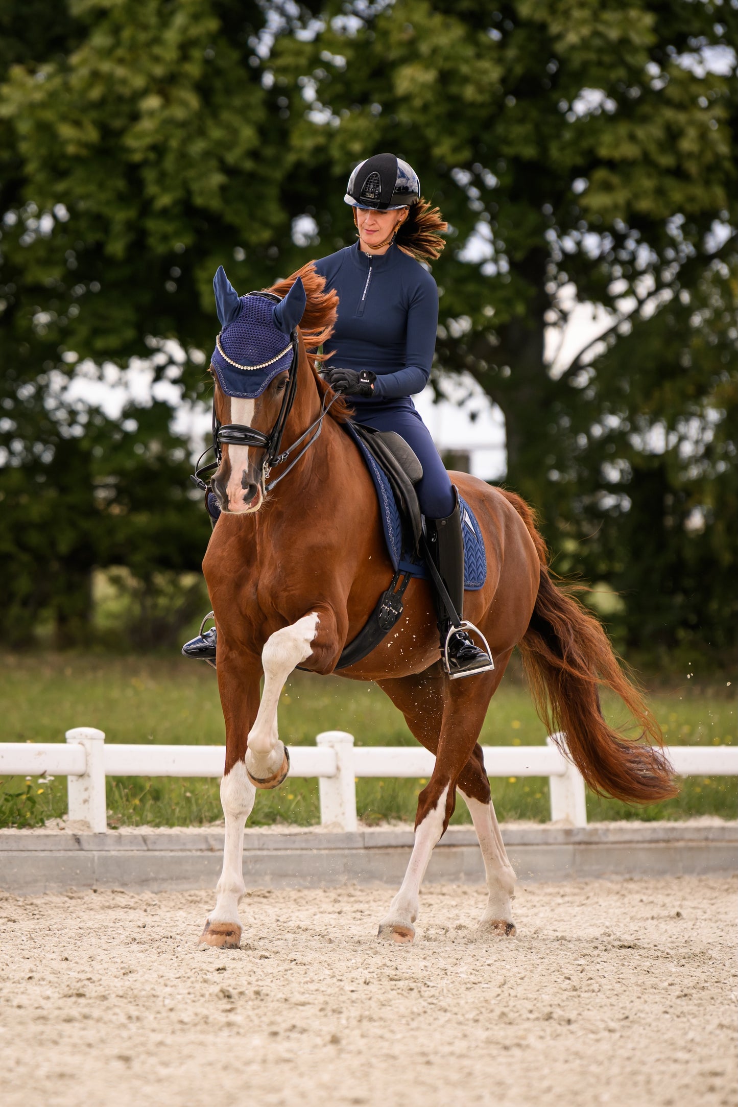 Velvet Schabracke (Navy)