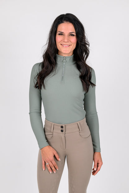 Ribbed Baselayer Longsleeve (Aquagray)