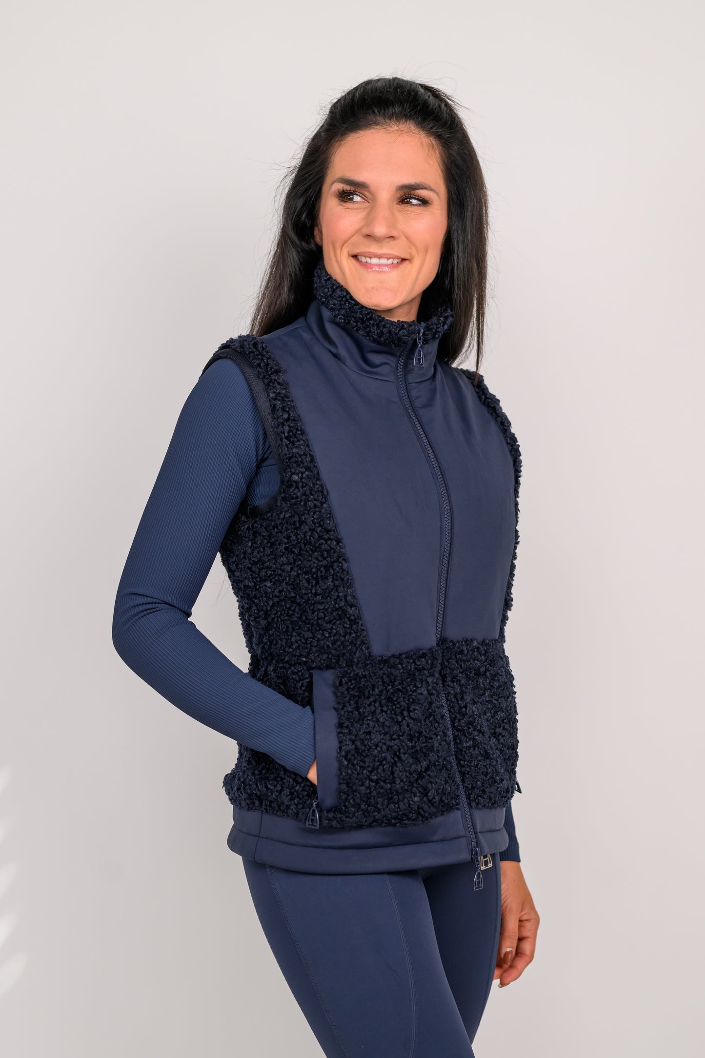 Teddyweste (Navy)