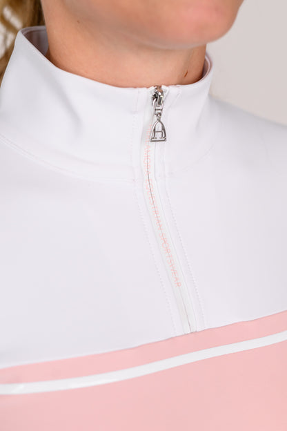 Bicolor Longsleeve (White | Dusty Pink)